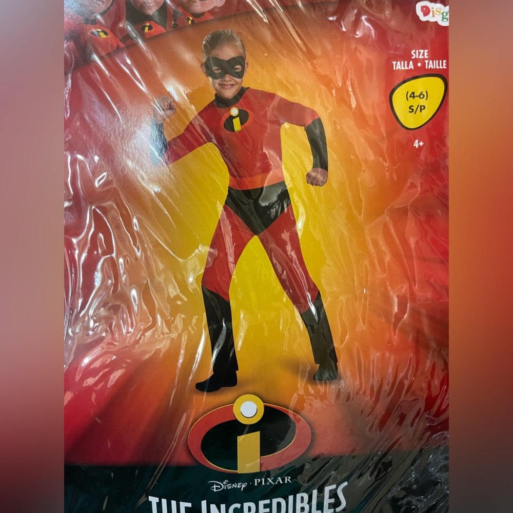 Boys 4-6 incredibles costume